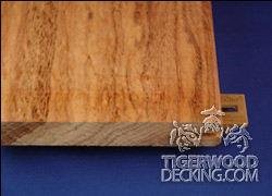 tigerwood decking closeup